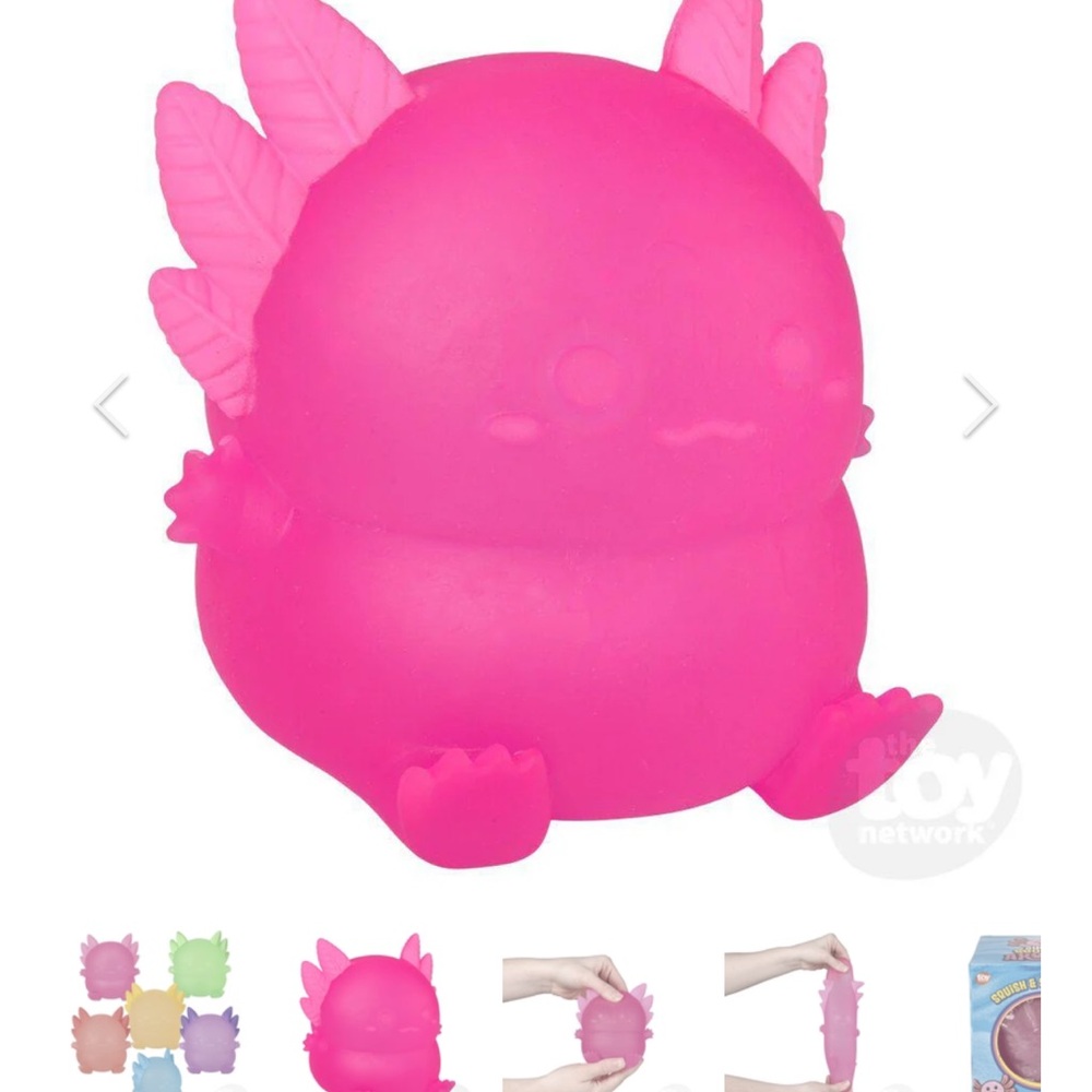Blue Squishy Axolotl Toy